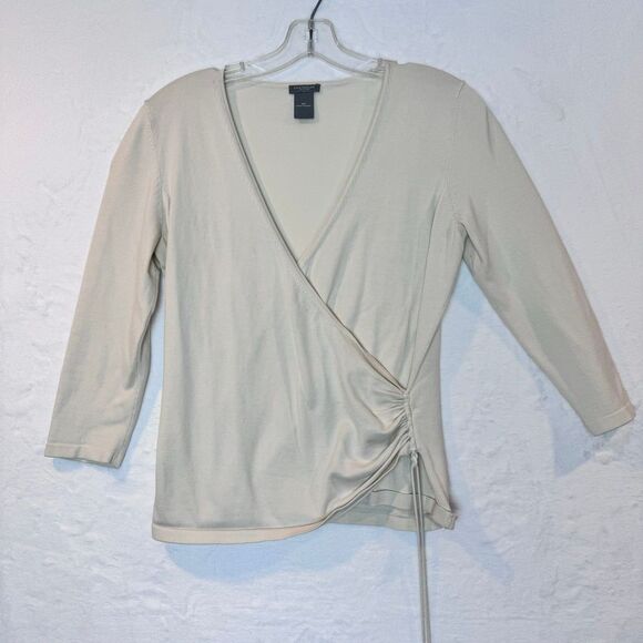 Ann Taylor Women's Cream Shirt size MP - Picture 1 of 8